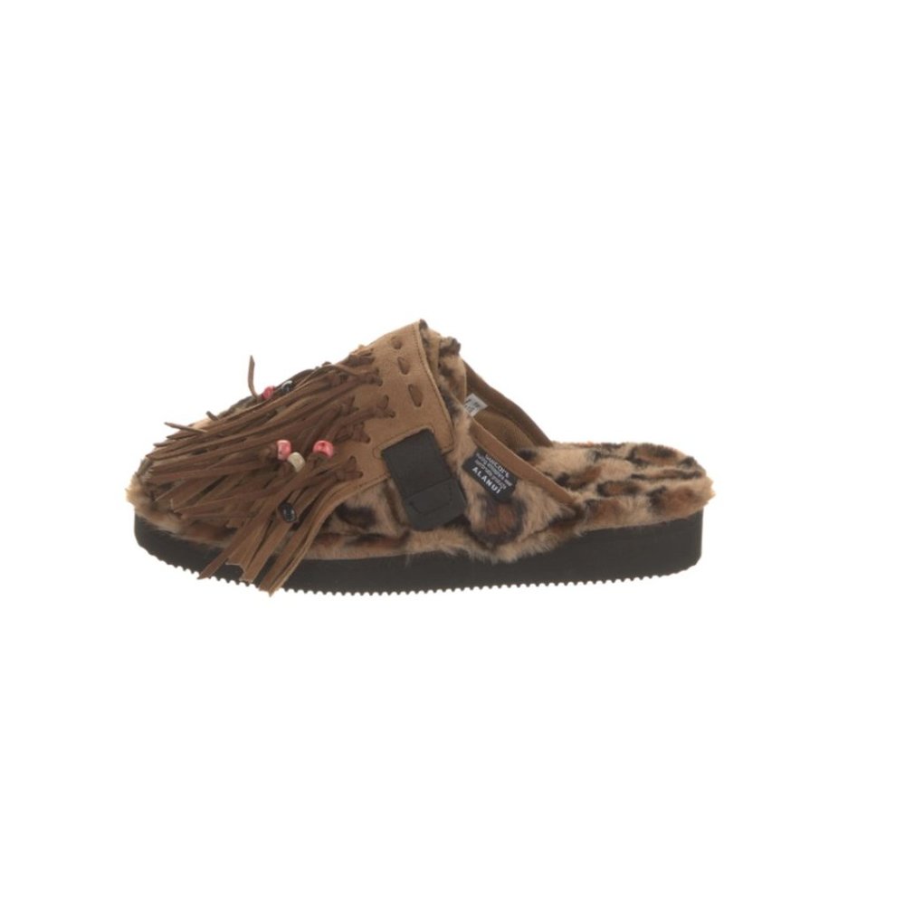 Suicoke Faux Fur Printed Slippers